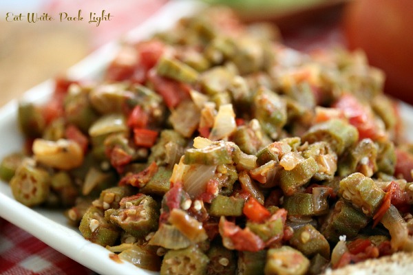 Smothered Okra and Tomatoes | Eat Write Pack Light